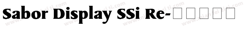 Sabor Display SSi Re字体转换